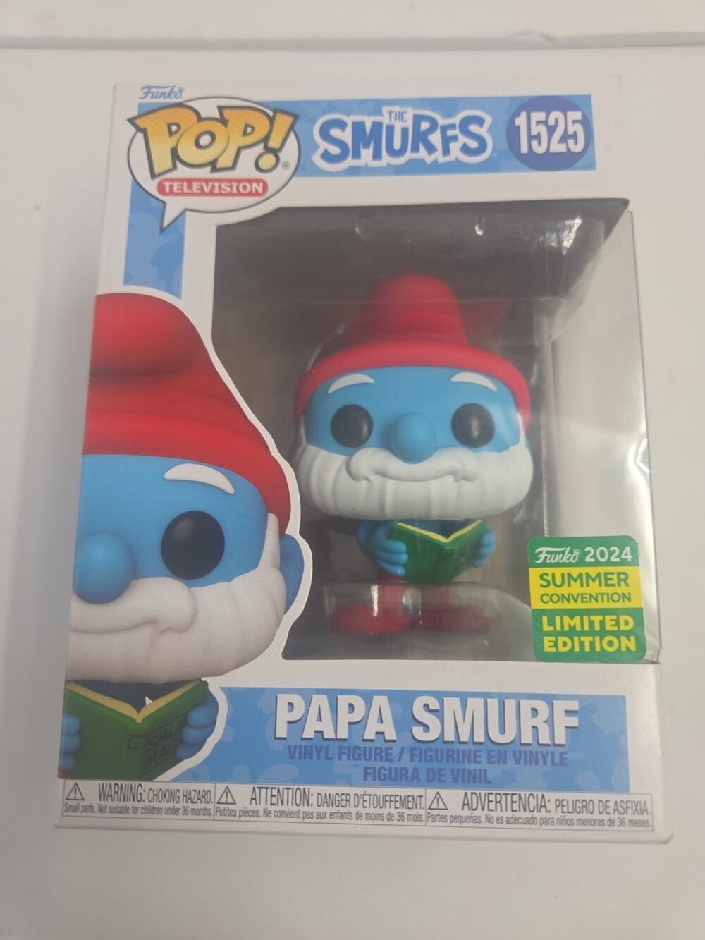 Funko POP Movies The Smurfs Papa Smurf #1525 Vinyl Figure New Boxed